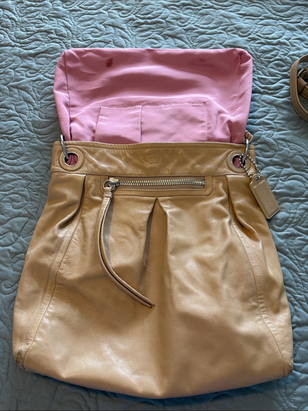 Coach Parker Hippie Leather Shoulder Bag with Top Handle - Picture 3 of 10